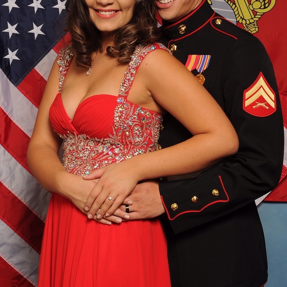 Prom Dress/Military Ball Gown - Picture 2 of 4