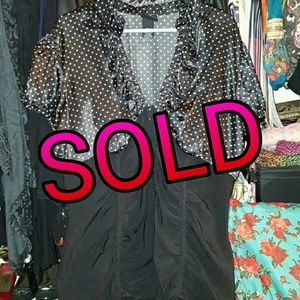 🚫SOLD🚫 Polkadot Corset Torrid Blouse