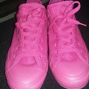All pink converse