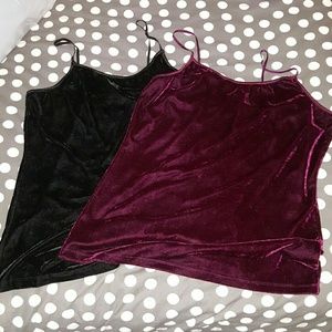 2 Velvet Tank Tops