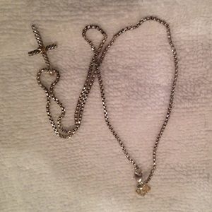 Authentic David Yurman X cross necklace