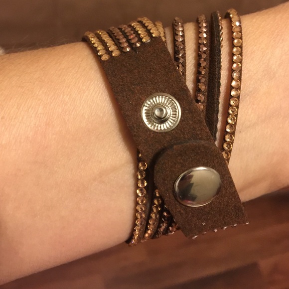 multilayer rhinestones bracelet - Picture 2 of 2