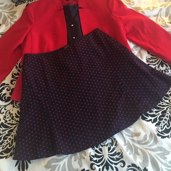 THE LIMITED Skirt Navy & Red