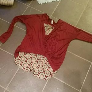 "Wrap" blouse
