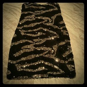 Zebra sequined dress!!