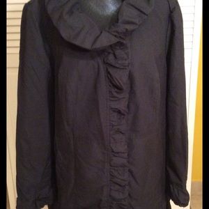 ROAMANS PLUS SIZE TRENCH COAT BLACK 20W