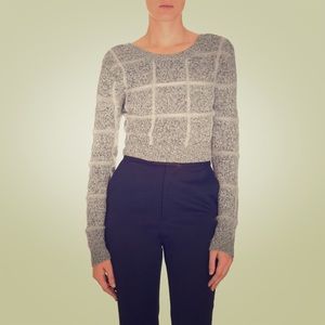 Opening Ceremony Grey Crop Sweater