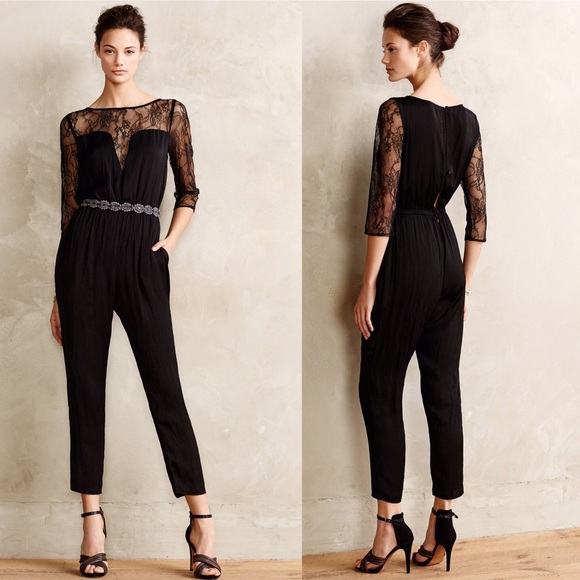 Anthropologie Lace Reverie Jumpsuit
