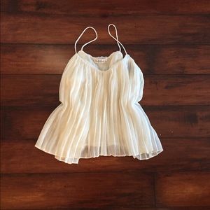 Abercrombie lightweight lined pleated tank. Small