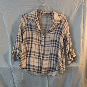 Pastel Plaid Blouse