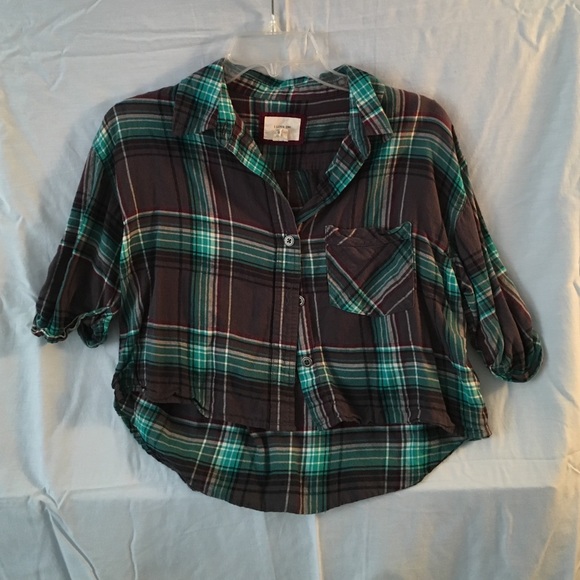Tops - Plaid Crop Top
