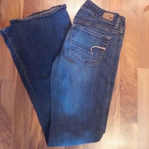 AE artist super stretch flare jeans