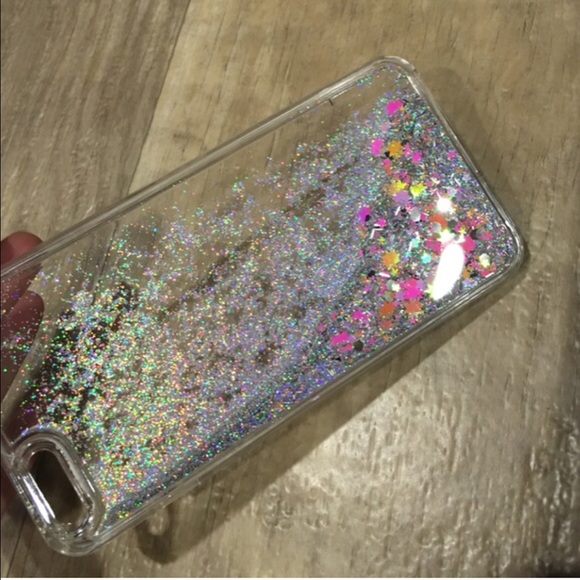 Snow Globe Silver Glitter iPhone 6 Plus Case - Picture 4 of 4