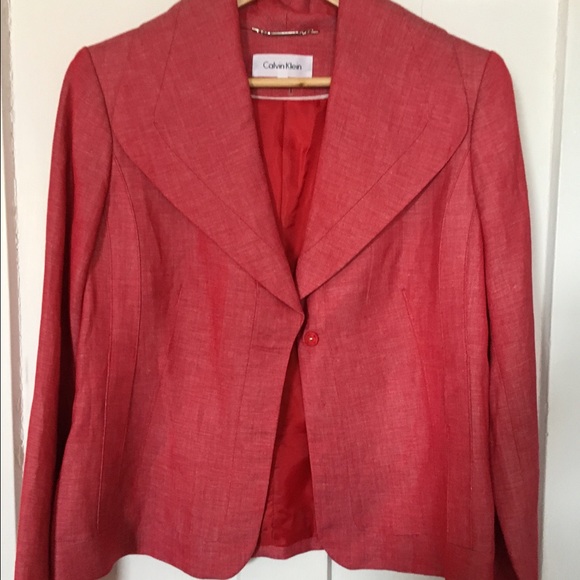Calvin Klein red spring/summer jacket