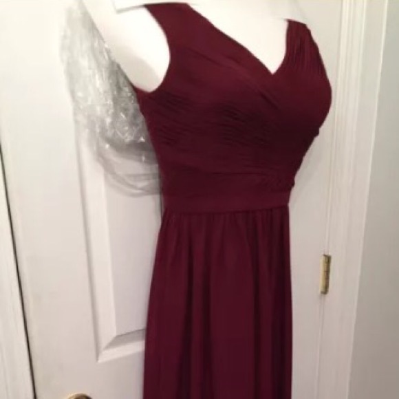 Red bridesmaid dress