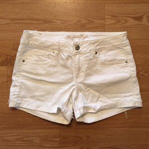 American Eagle White Jean Shorts