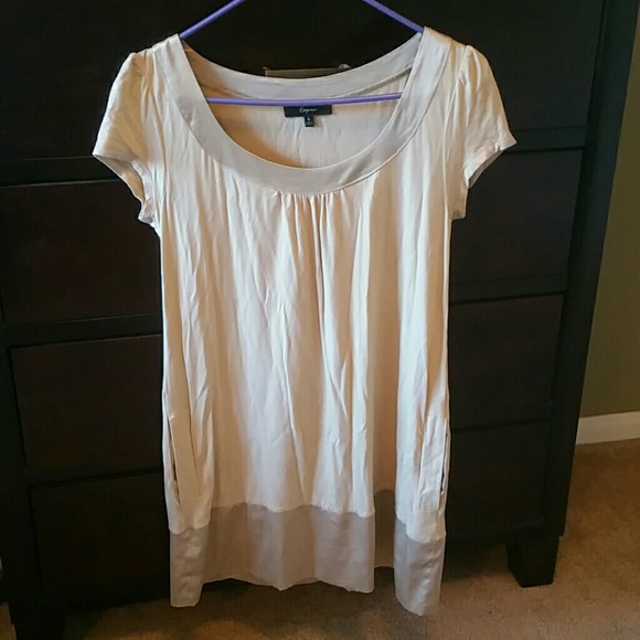 Express cream colored dress