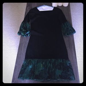 Cute black and green Bebe dress