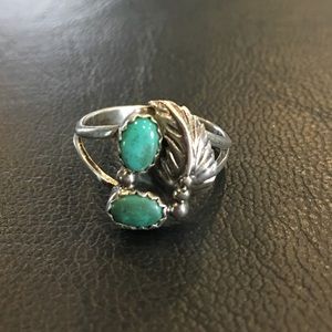 Vintage Sterling Silver Turquoise Ring