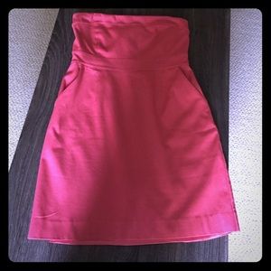 Strap let dress with pockets