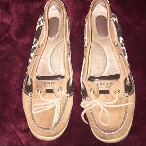 Sperry Leopard Print Top Siders