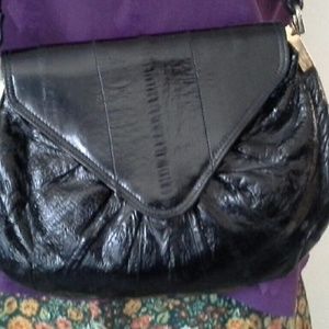 Genuine EEL SKIN handbag. Classy!