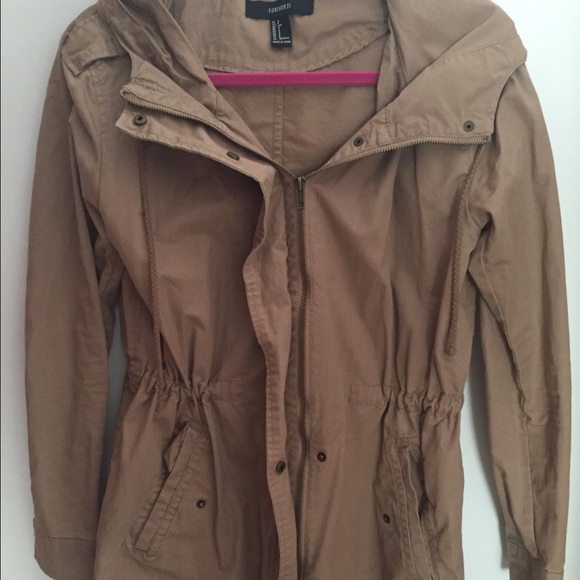 Forever 21 Long Tan Coat