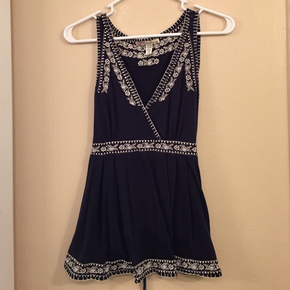 American Rag Babydoll Embroidered Shirt