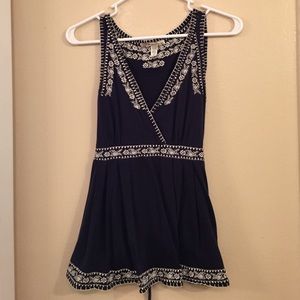 American Rag Babydoll Embroidered Shirt