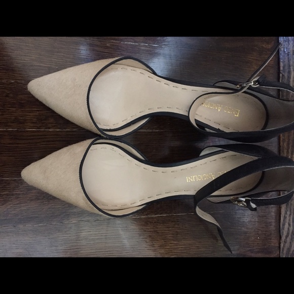 Enzo mixed media heel