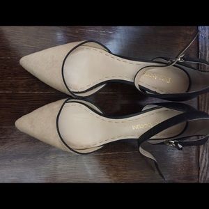 Enzo mixed media heel