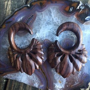 Handcrafted wood plugs size 7/16