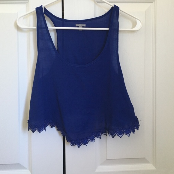Royal blue crop top
