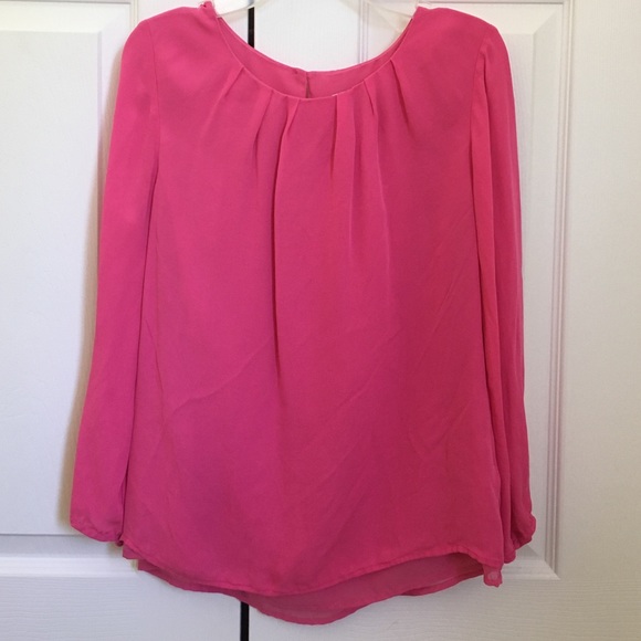 Pink j crew shirt
