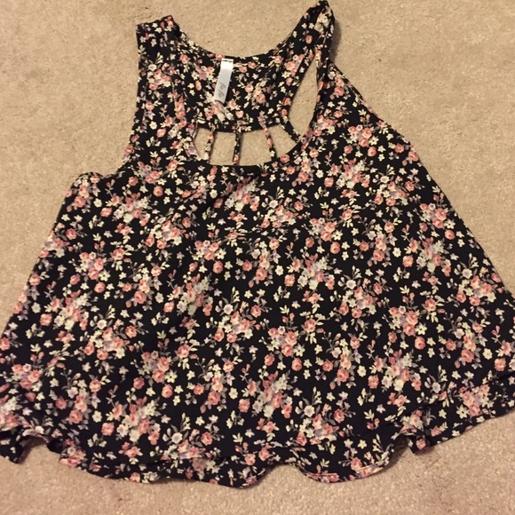 Open back crop top