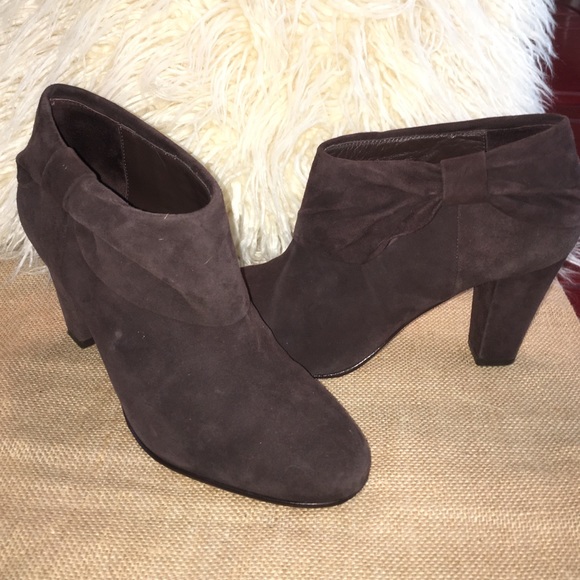 kate spade Shoes - Kate Spade chocolate brown booties sz 8.5m