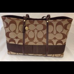 Coach Signature Collection Legacy Stripe Handbag