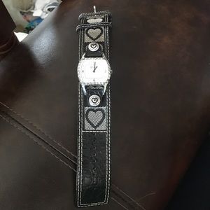 Brighton watch 8 inch leather backed band