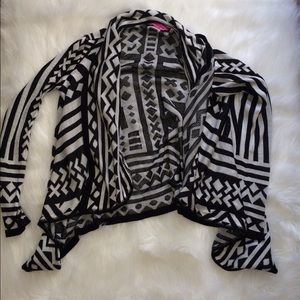 Black and white cardigan