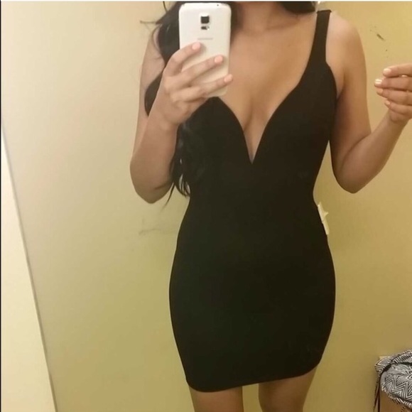 On hold Bundle V cut black dress and slouchy boots