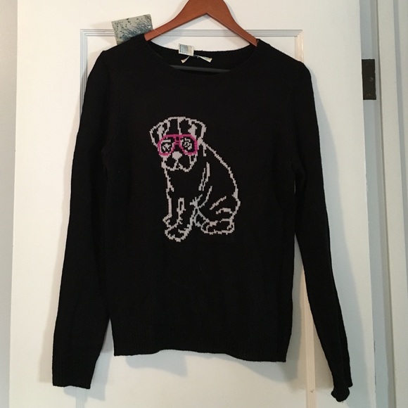 English bulldog sweater made by love by design.