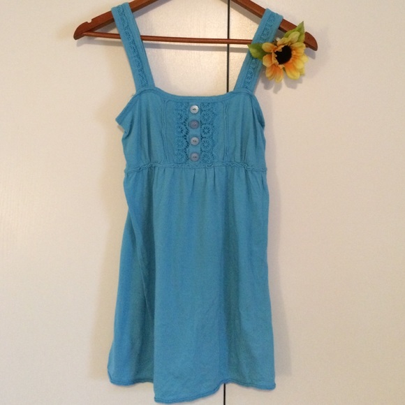 Adorable blue babydoll tank