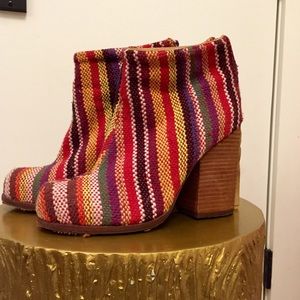 Jeffrey Campbell Havana rainbow heeled booties