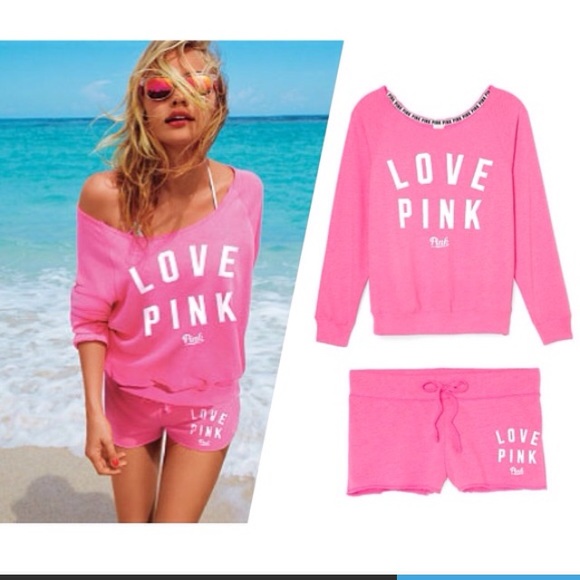 Vspink slouchy crew and short