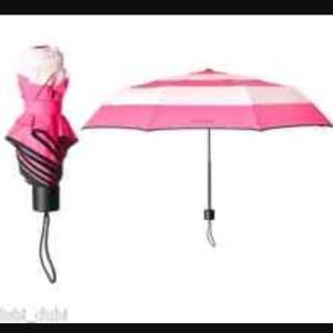NEW! VS umbrella, classic pink & white stripe.