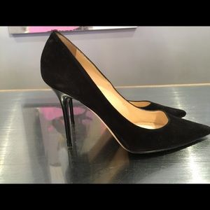 Suede Jimmy Choo pumps