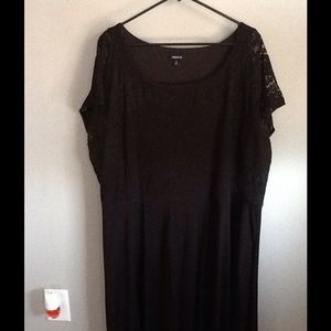 Torrid black skater dress