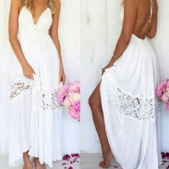 Sherri Souza Jewelry and Boutique Dresses & Skirts - LAST ONE Small white cotten blend maxi dress