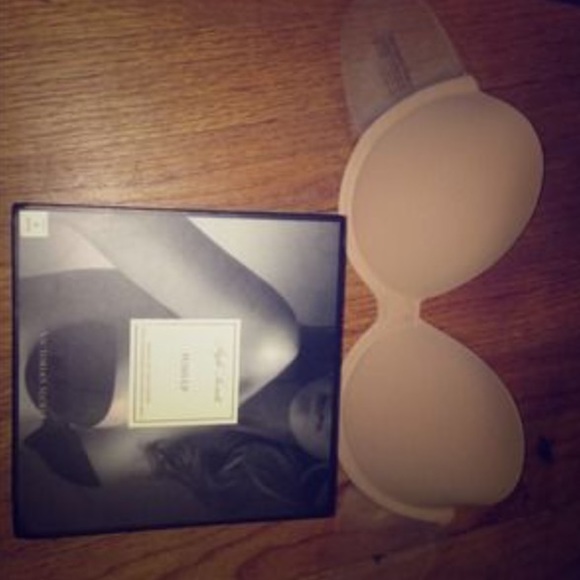 C Backless lightly lined VS bra, white.Worn once