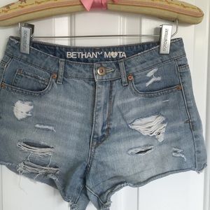 High Waist Jean Shorts